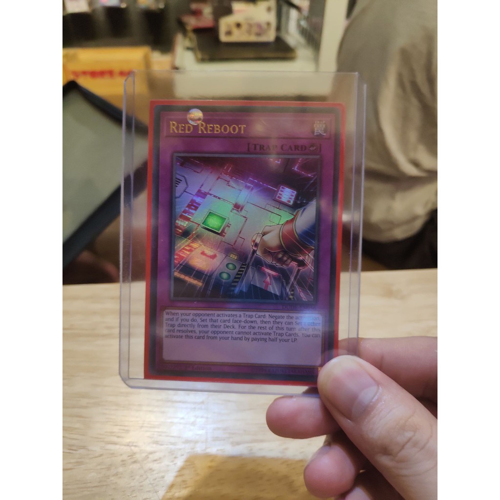 Lá bài thẻ bài Yugioh Red Reboot – DUDE - Ultra Rare - Tặng bọc bài nhựa bảo quản