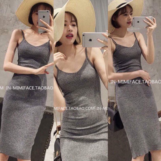 Sale Khủng!!!Đầm Thun tăm xẻ tà hót | BigBuy360 - bigbuy360.vn