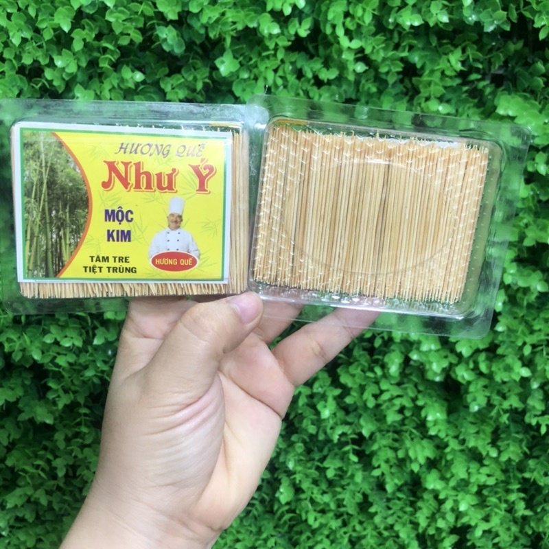 1 HỘP TĂM TRE TIỆT TRÙNG NHƯ Ý MỘC KIM - TĂM XỈA RĂNG 2 ĐẦU NHỌN - BÁCH HOÁ HANA