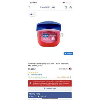 Dưỡng môi hồng xinh Vaseline