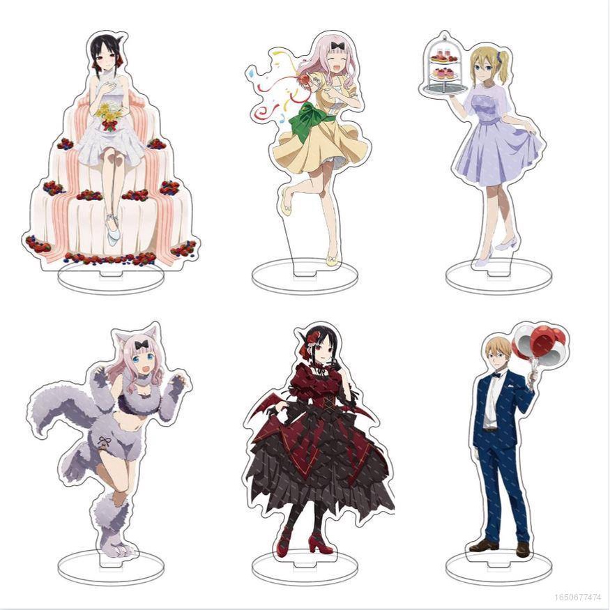Giá Đỡ Dĩa Bằng Acrylic Hình Anime Kaguya-sama Trang Trí Nhà Cửa