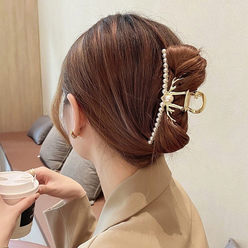 Kẹp Tóc Hình Cá Mập Bằng Kim Loại Chất Lượng Cao