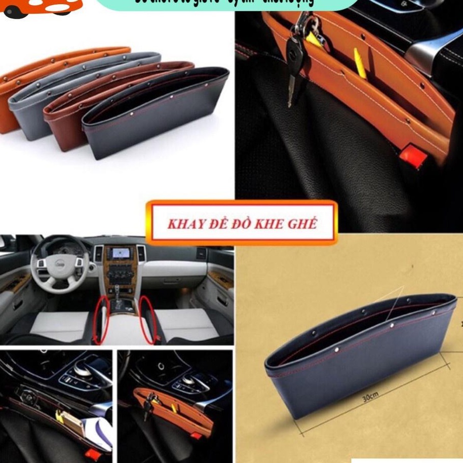 Khay để đồ khe ghế K3 bọc da chất liệu siêu bền