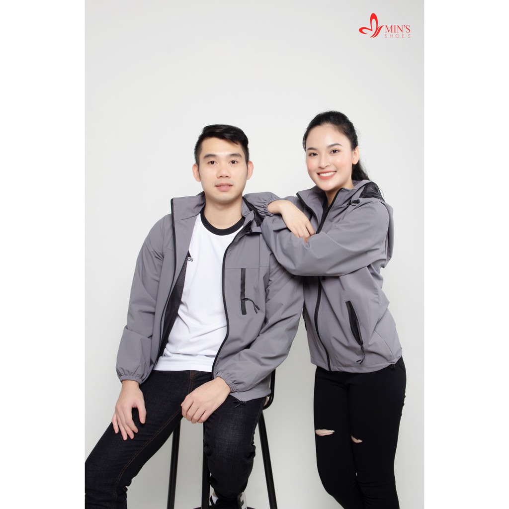 Min's Shoes -  Áo Khoác Gió MIN'S Cao Cấp 2 Lớp, Chất Gió Tráng Bạc, Chống Nước, Chống Gió, Ngăn Tia UV Tuyệt Đối Áo 416