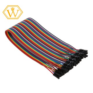 Set 40 dây cáp Breadboard nối ổ cắm-ổ cắm linh hoạt