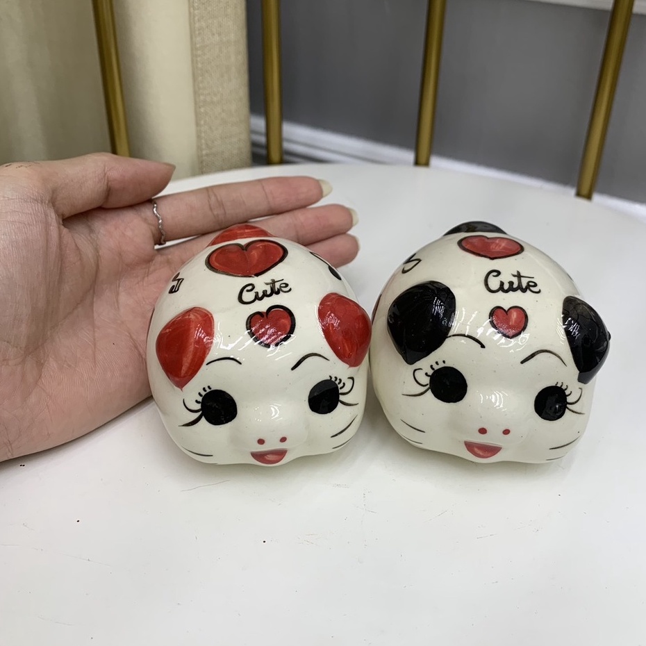 Ống heo đất tiết kiệm size nhỏ mini men sứ, lợn size nhỏ siêu dễ thương_