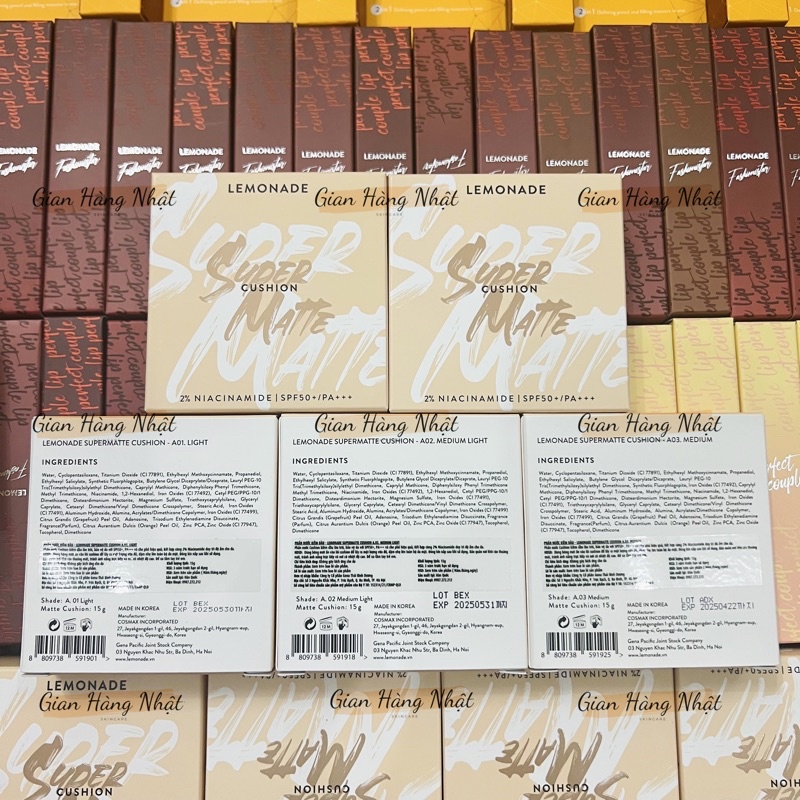 Phấn nước siêu kiềm dầu Lemonade Supermatte Cushion 15g
