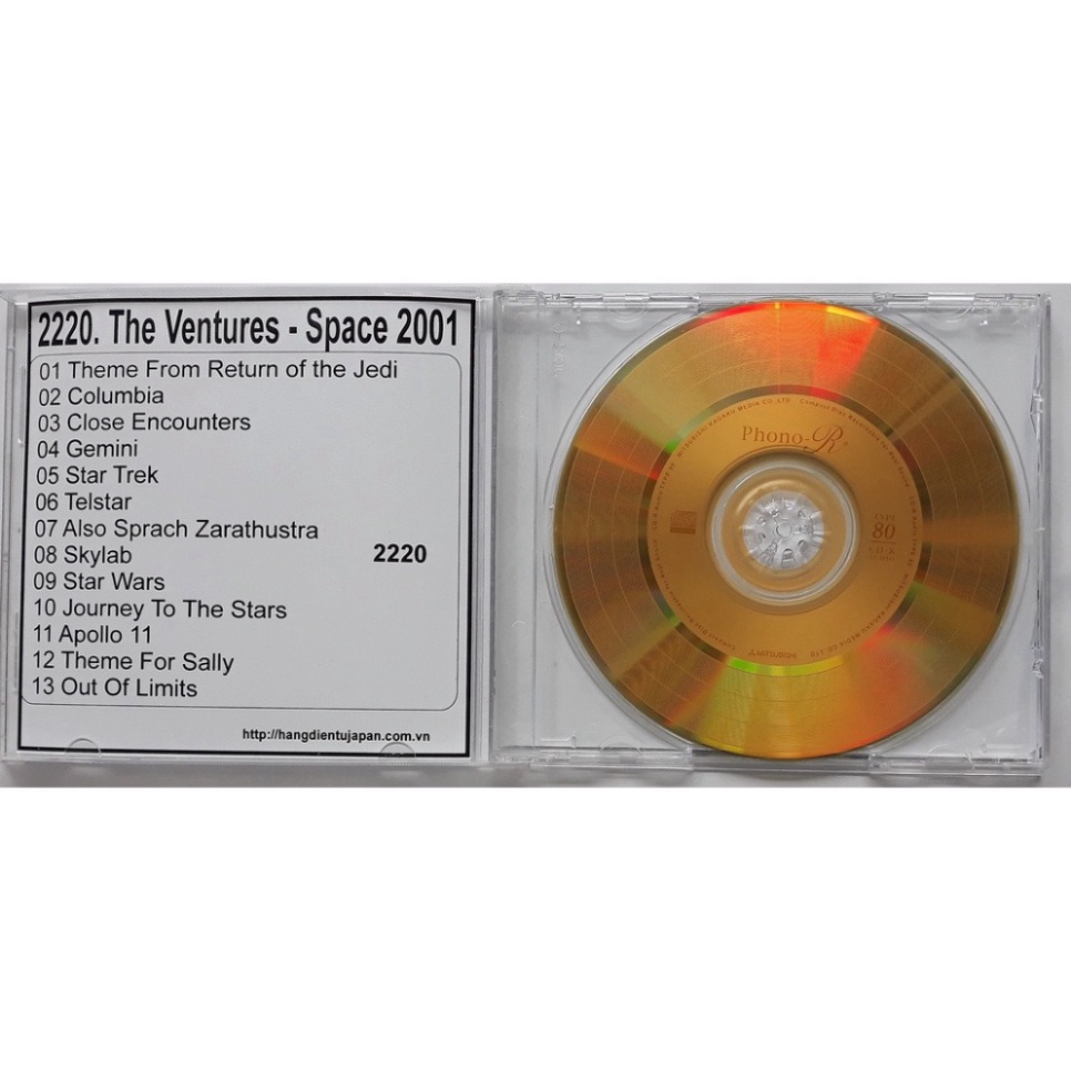 Bộ 4 CD nhóm nhạc The Ventures ( 2218 - 2221 )