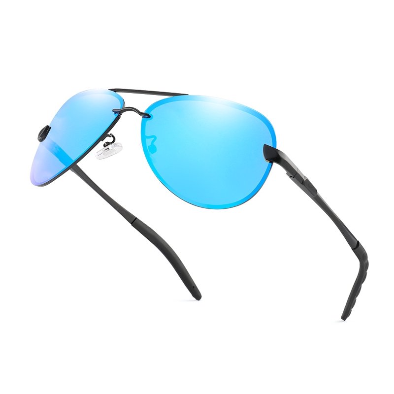 Kính mát phân cực không gọng phong cách cổ điển thời trang cho nam