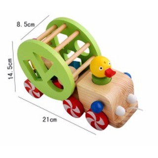 Đồ chơi giáo dục Xe vịt thả hình