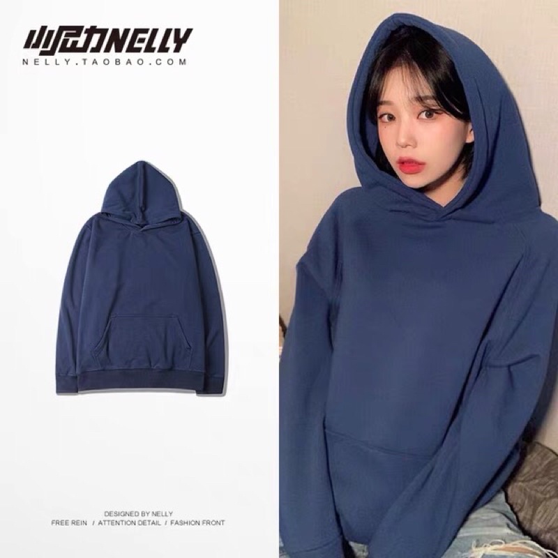 Áo hoodie nelly trơn (có sẵn)
