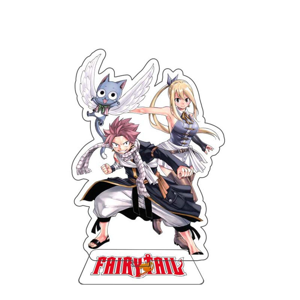 Mô hình nhân vật anime Fairy Tail làm từ acrylic có giá đỡ trưng bày