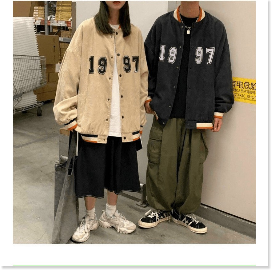 ÁO KHOÁC NHUNG NAM NỮ 1997 BOMBER UNISEX CHẤT LIỆU THOÁNG MÁT CHO MÙA HÈ THỜI TRANG KOKO MI