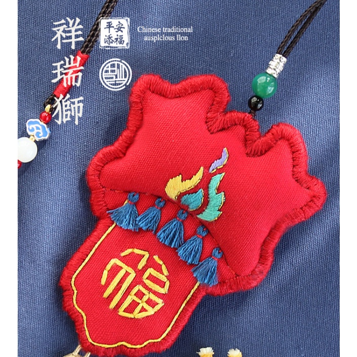 DIY / BỘ KIT TỰ THÊU TÚI THƠM Trâu Đại Ca - Thần Tài Lộc - Thần Mèo May Mắn - Handmade Nana Shop