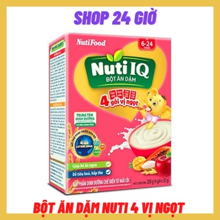 Bột ăn dặm nutifood hộp 4 vị ngọt