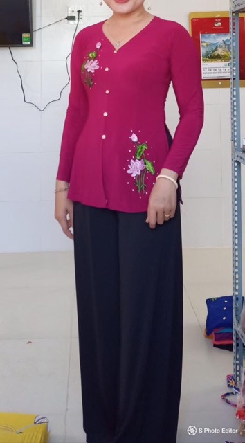 Áo bà Ba nữ  size (5+6):62-75kg )-không kèm quần)