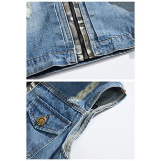 Áo Khoác Denim Sát Nách Cho Nam