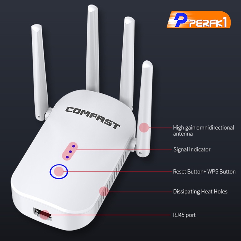 [TIKTOK Hot] 1200Mbps Dual Band WiFi Range Extender Repeater Wireless Signal Booster-AU