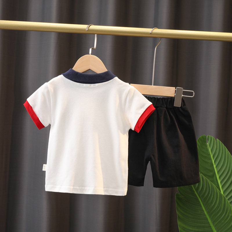 Set Áo Thun polo + Quần Short Thời Trang Cho Bé
