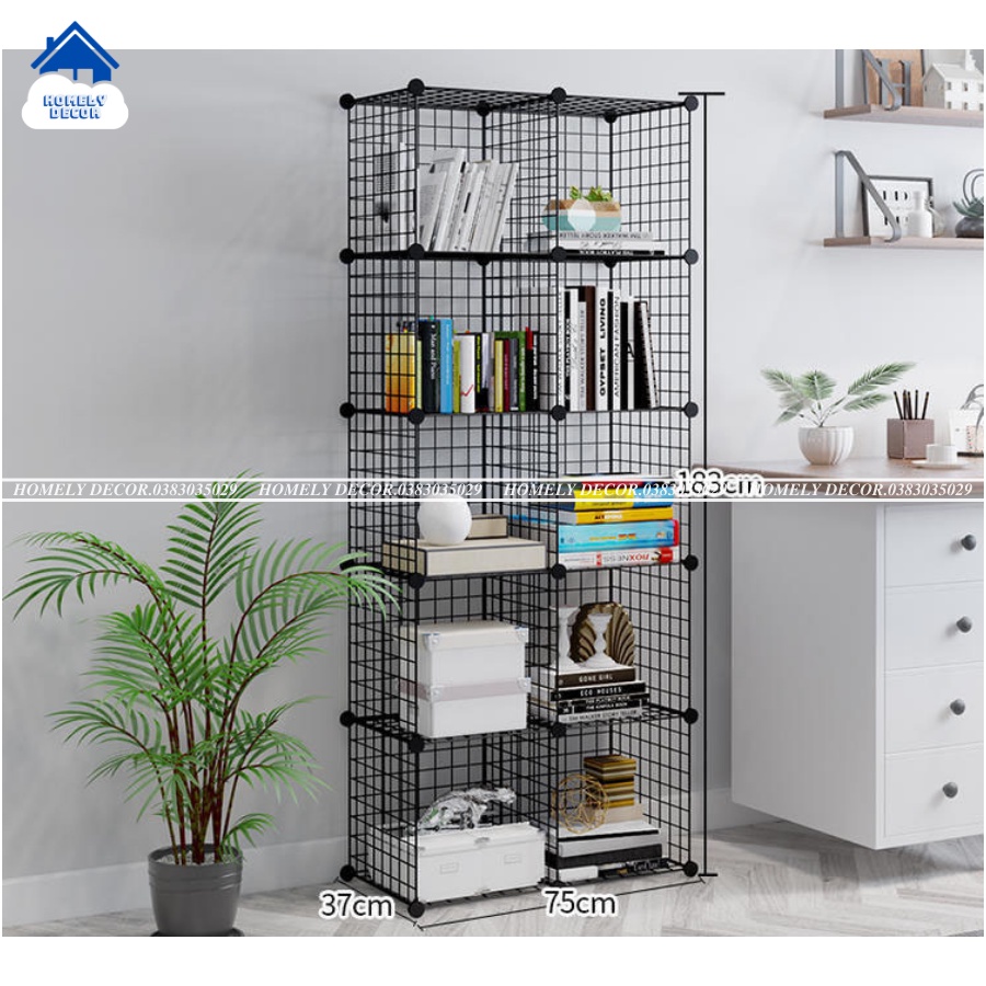 TẶNG CHỐT TỦ LƯỚI SẮT THÉP 10 Ô ĐỂ ĐỒ TIỆN DỤNG, ĐA NĂNG