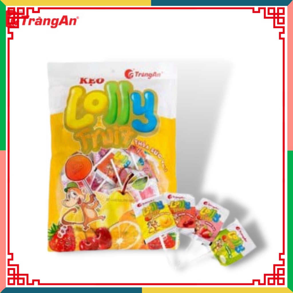Kẹo mút hoa quả Loly Fruit 72g, 12 que/gói, nhãn hiệu Tràng An, hạn dùng 12 tháng