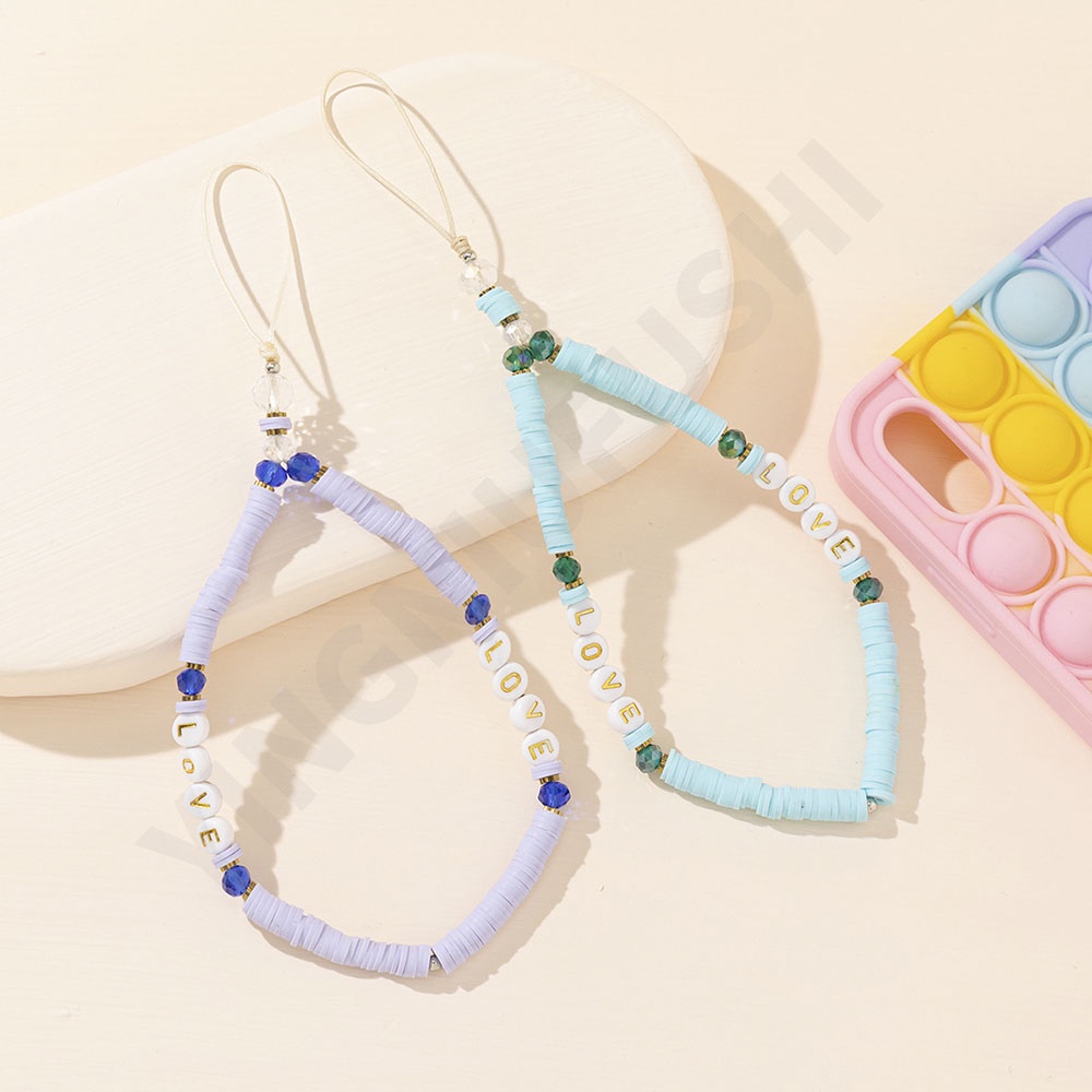 Dây Đeo Điện Thoại Xỏ Hạt DIY Thời Trang Hàn Quốc Dễ Thương Thông Dụng