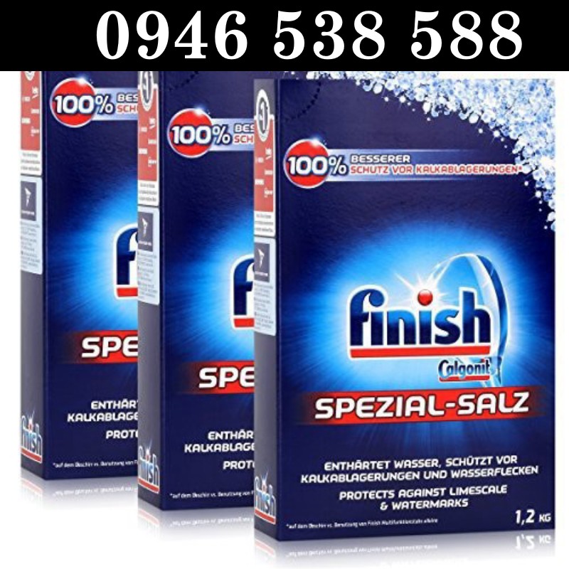 Combo 2 gói Muối rửa bát Finish 1.2kg