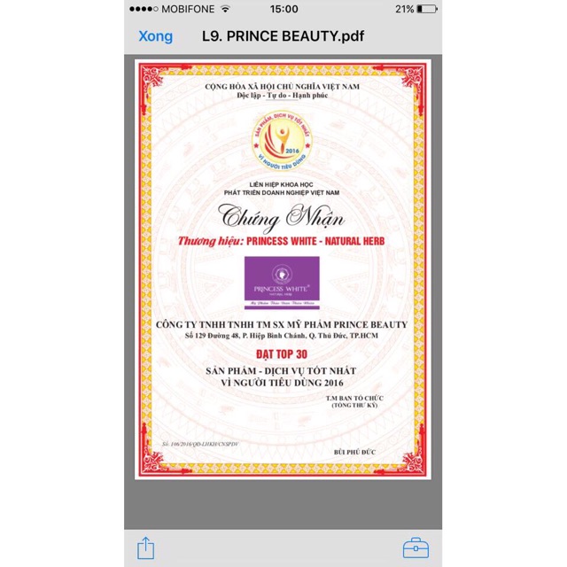 [DATE MỚI NHẤT] BỘ SẢN PHẨM NICEDAY +SERUM 3IN1 PRINCESSWHITE | BigBuy360 - bigbuy360.vn