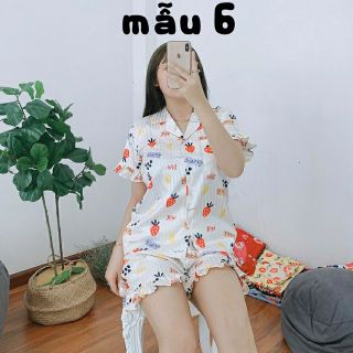 Bộ Lụa Gấm quần đùi có túi quần