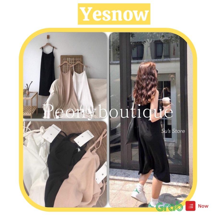 Váy 2 dây đũi xuông - Đầm trơn basic nữ CỰC XINH 🌸 | BigBuy360 - bigbuy360.vn