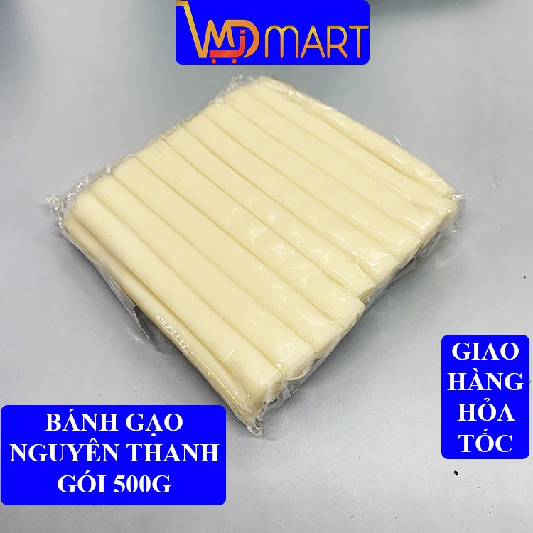Bánh gạo hàn quốc tokbokki nguyên thanh gói 500g