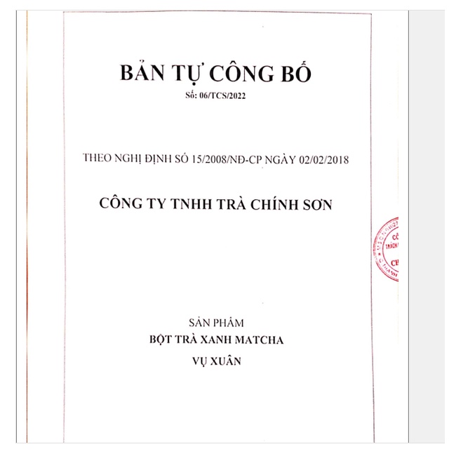 Bột Trà Xanh Matcha Nguyên Chất Vụ Xuân Pha Đồ Uống, Đắp Mặt, Trắng Da 100g/30g - Chính Sơn