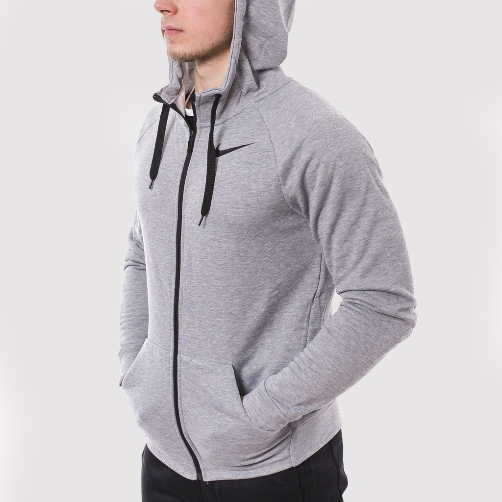 ÁO KHOÁC NIKE FLEECE DRFT TRAINING FULL ZIP HOODIE - GREY