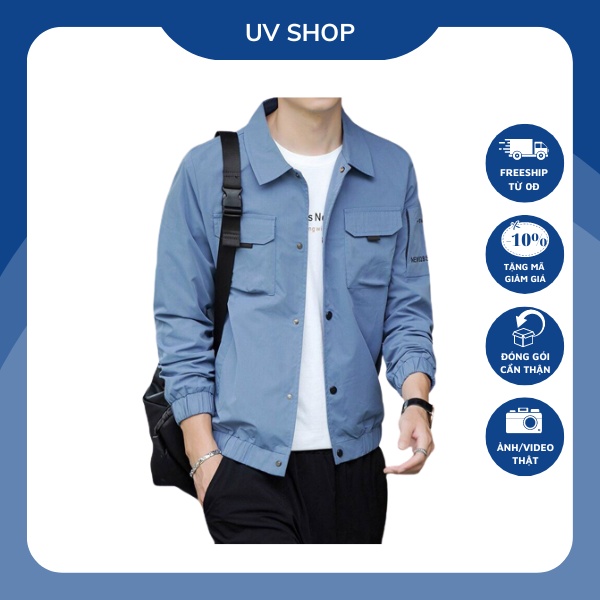 ÁO KHOÁC NAM chất kaki, kiểu dáng KOREA 2 lớp *ẢNH THẬT* UV STORE