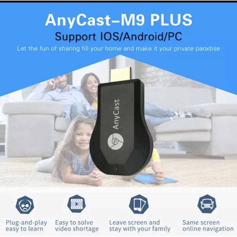 Thiết Bị Kết Nối Wifi Anycast M9 Plus Airplay Hd 1080p