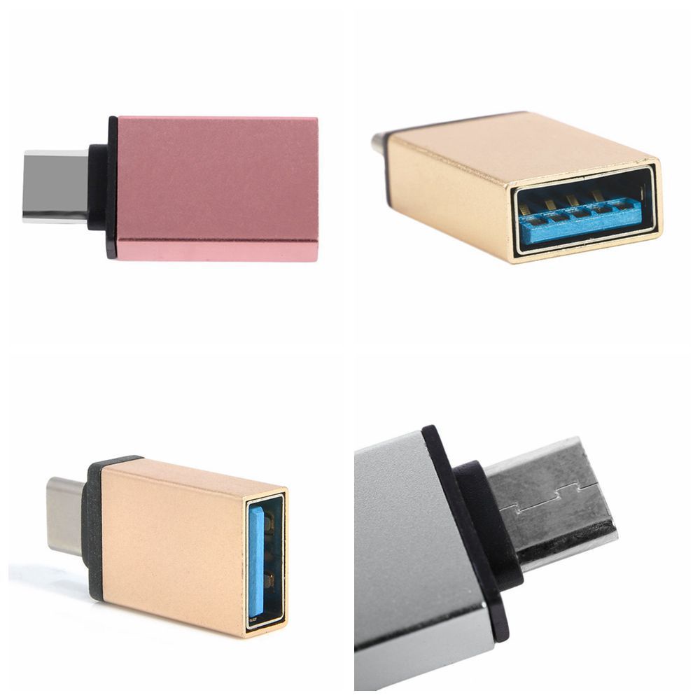 Đầu USB 3.1 chuyển đổi cáp đồng bộ dữ liệu type-C sang OTG hợp kim nhôm truyền dữ liệu nhanh cho PC điện thoại
