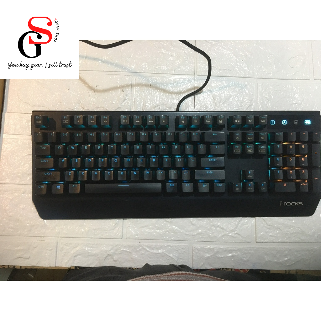 Bàn Phím Cơ I-Rocks K60M RGB Red+ Blue Switch Cherry