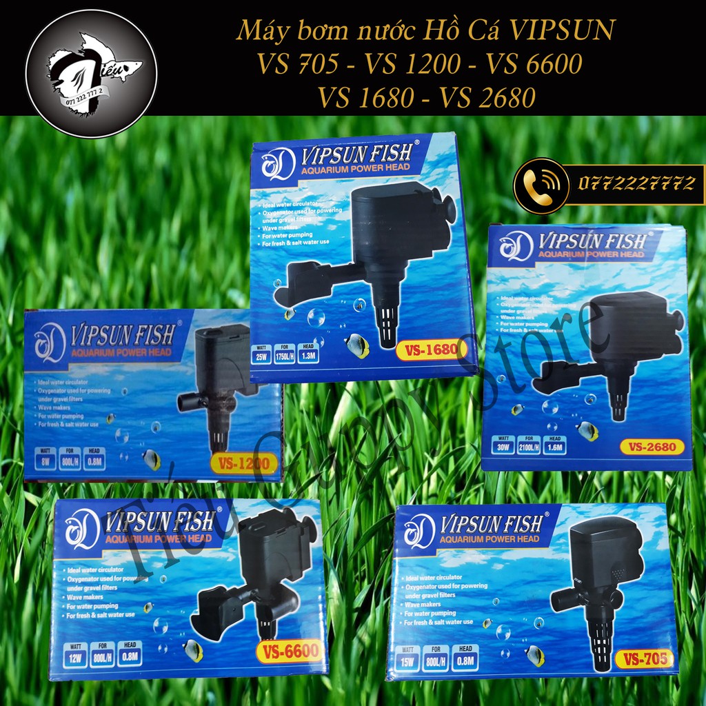 Máy bơm nước hồ cá Vipsun VS 705 - VS 1200 - VS 6600 - VS 1680 - VS 2680