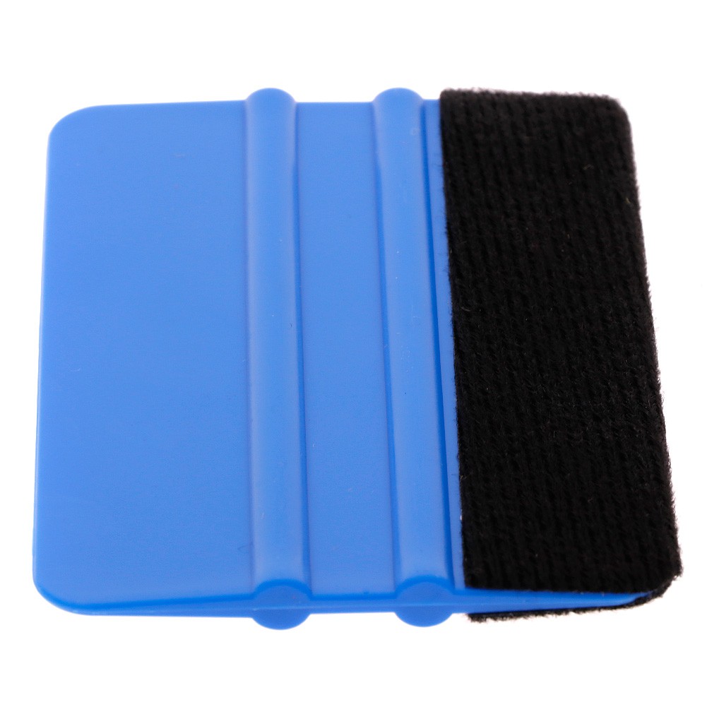 Dụng cụ vét giấy dán xe hơi vinyl viền nỉ màu xanh dương