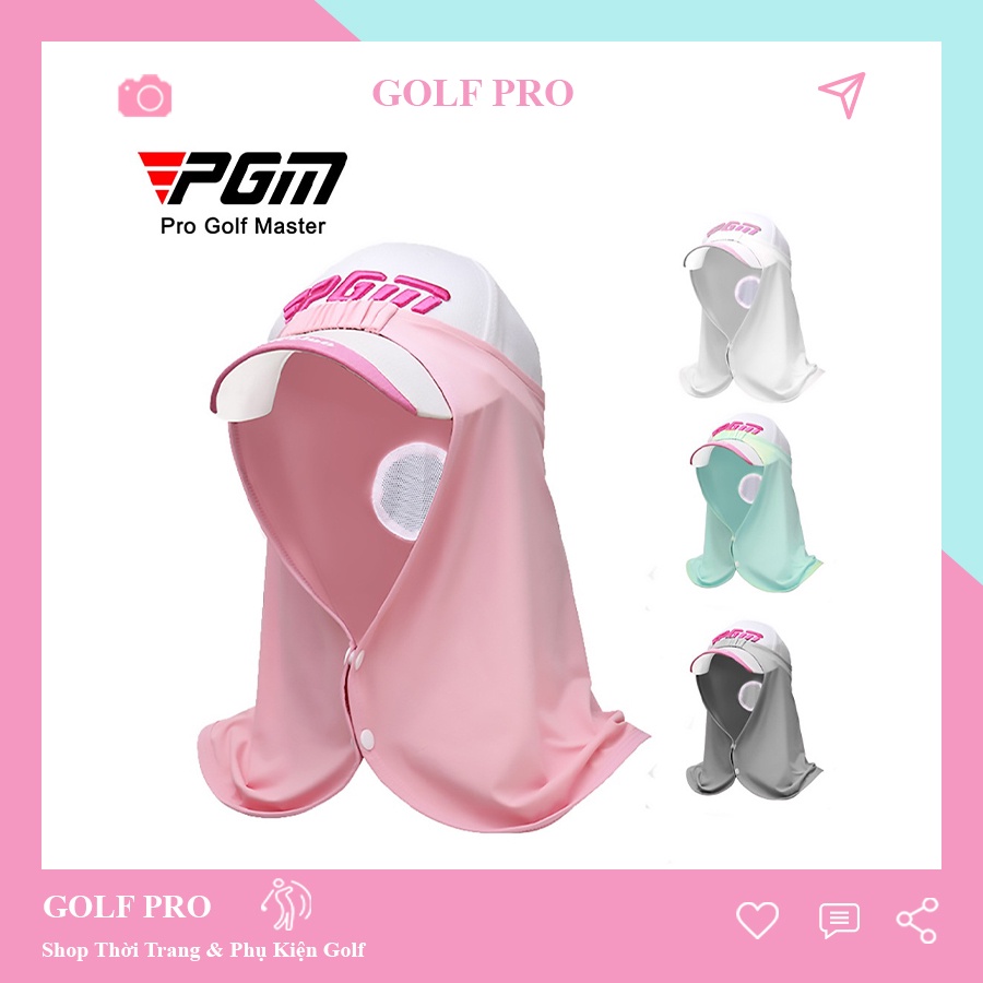 Khăn trùm chống nắng chơi golf nam nữ kết hợp mũ chặn tia UV bảo vệ da hàng chính hãng PGM