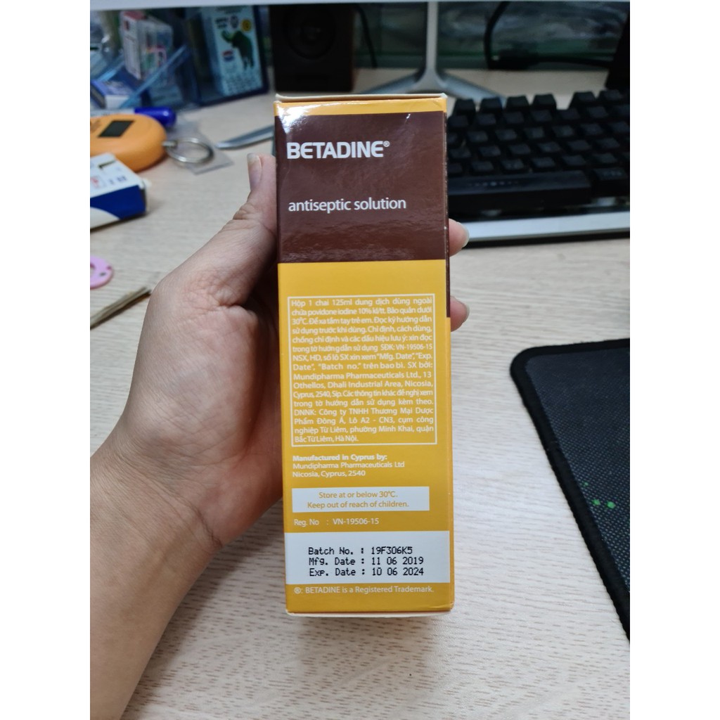 Dung dịch sát khuẩn BETADINE 125ml