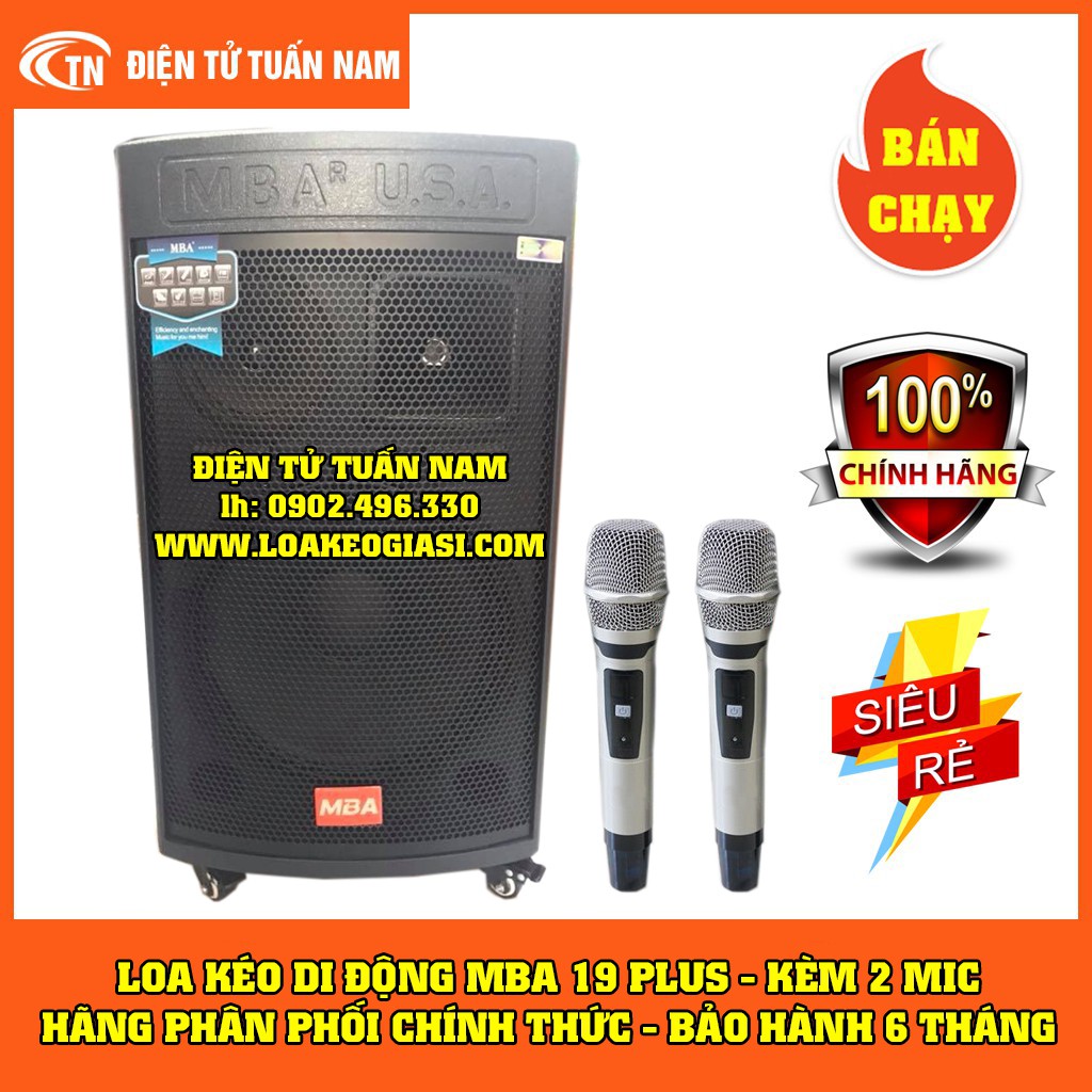 LOA KÉO DI ĐỘNG MBA 19 PLUS