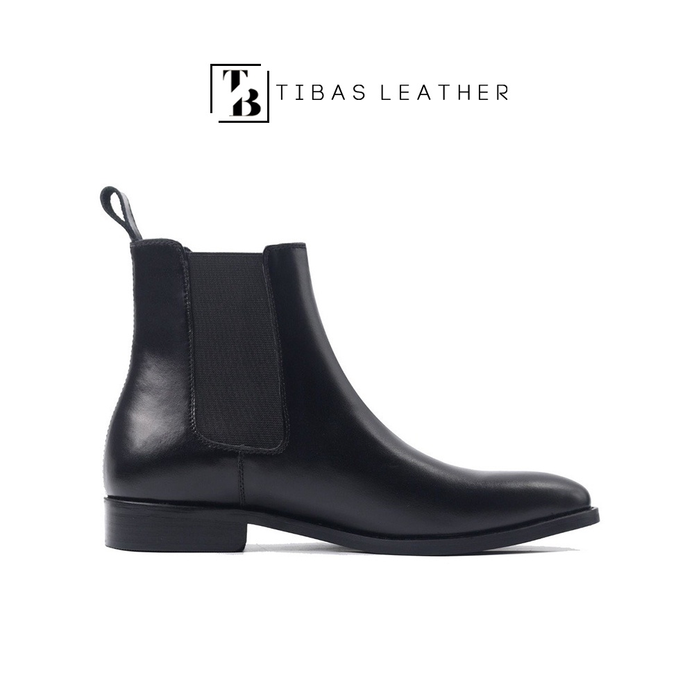 Chelsea Boots Classic Cổ Cao Da Bò Nguyên Tấm TIBAS Bảo Hành 12 Tháng