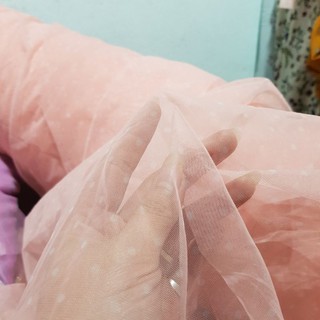 1Met Voan Lưới Chấm Bi