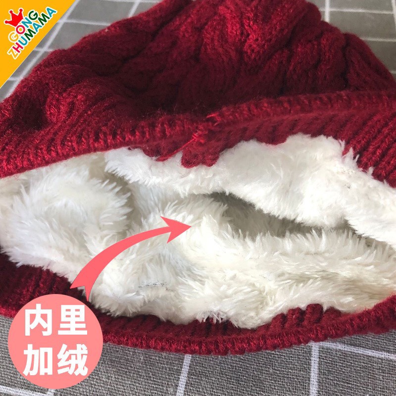 Mũ Len Tai Mèo Cho Bé Kèm Khăn Quàng Cổ