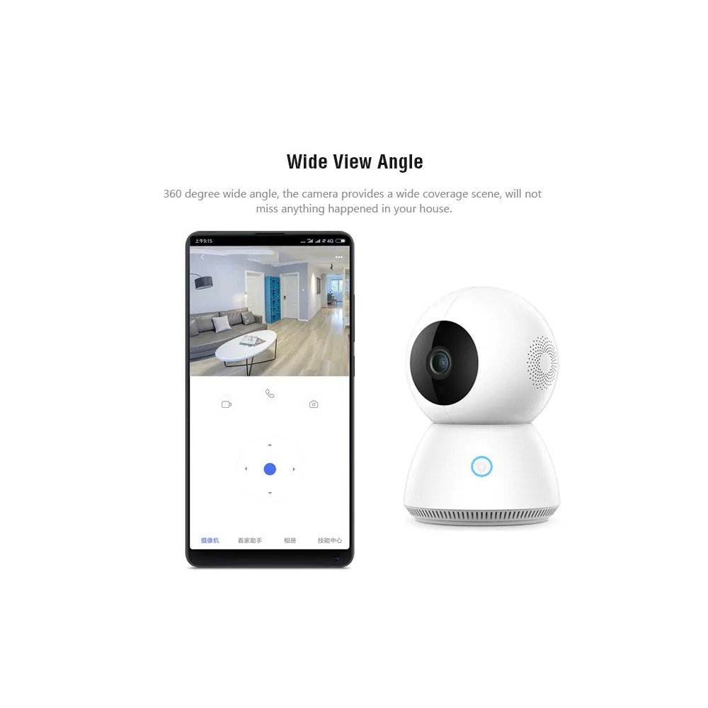 Camera IP xoay 360 độ Siêu nét đàm thoại 2 chiều Xiaomi mijia xiaobai degrees Enhanced Version MJSXJ03CM - Chính hãng