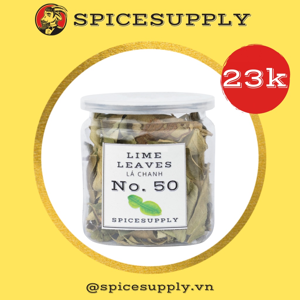 Lime Leaves - Lá Chanh SPICESUPPLY Việt Nam Sấy Lạnh Làm Khô Gà Và Các Món Á Hũ 20g