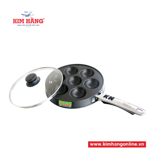 Khuôn bánh khọt Kim Hằng KHG9575 được làm bằng nhôm đúc,bề mặt phủ lớp chống dính đạt chuẩn FDAFDA-Hoa Kỳ, XX.Việt Nam