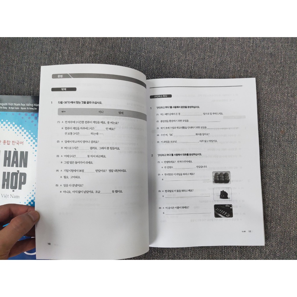 Sách - Trọn Bộ (SGK + SBT) Giáo Trình Tiếng Hàn Tổng Hợp Trung Cấp Tập 3 Bản Màu