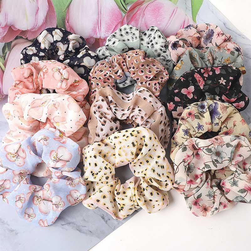 [Mã FASHIONCB232 hoàn tối đa 15K xu đơn 50K] Dây Buộc Tóc In Hoa Thời Trang Nữ Tính | BigBuy360 - bigbuy360.vn